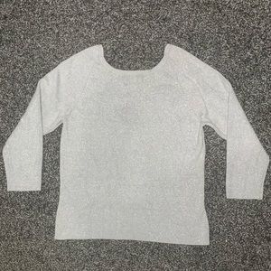 Worthington blouse mid length cropped sleeve Shimmering pattern Size Medium